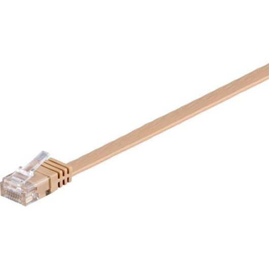 Cavo di rete Goobay 95887 5 m Cat6 U/UTP RJ-45 marrone chiaro