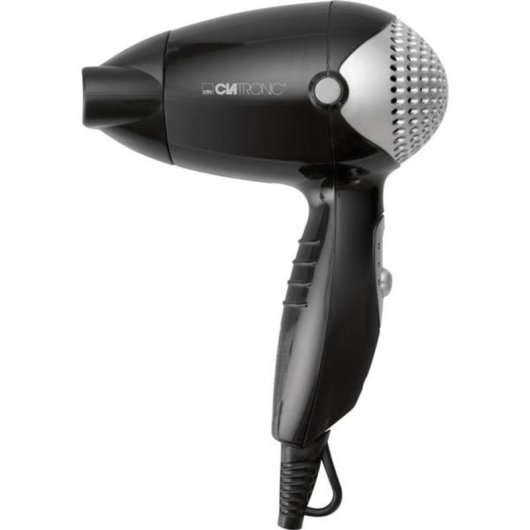 Sèche-cheveux de Voyage Clatronic HT 3393 1200W 2 Températures 2 Vitesses Léger Blanc Gris