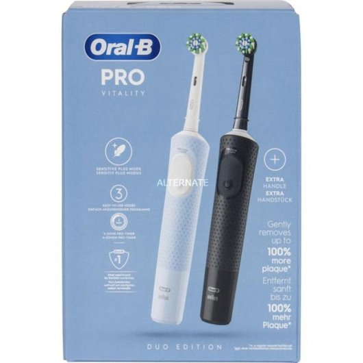 Oszillierende Zahnbürste Braun Oral-B Vitality Pro 3 Modi 2 Bürstenköpfe Timer