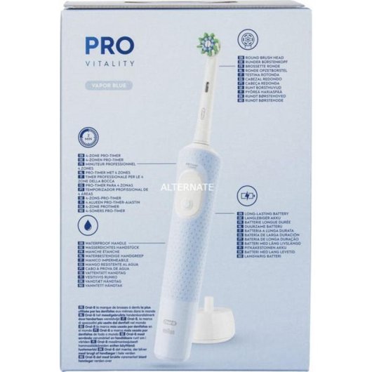 Oszillierende Zahnbürste Braun Oral-B Vitality Pro 3 Modi 2 Bürstenköpfe Timer