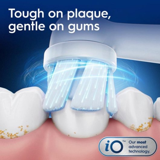 Escova de Dentes Elétrica Braun Oral-B iO Series 2 3 Modos 2 Cabeças Sensor Pressão Temporizador