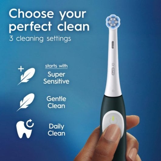 Escova de Dentes Elétrica Braun Oral-B iO Series 2 3 Modos 2 Cabeças Sensor Pressão Temporizador