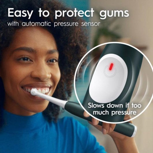Escova de Dentes Elétrica Braun Oral-B iO Series 2 3 Modos 2 Cabeças Sensor Pressão Temporizador