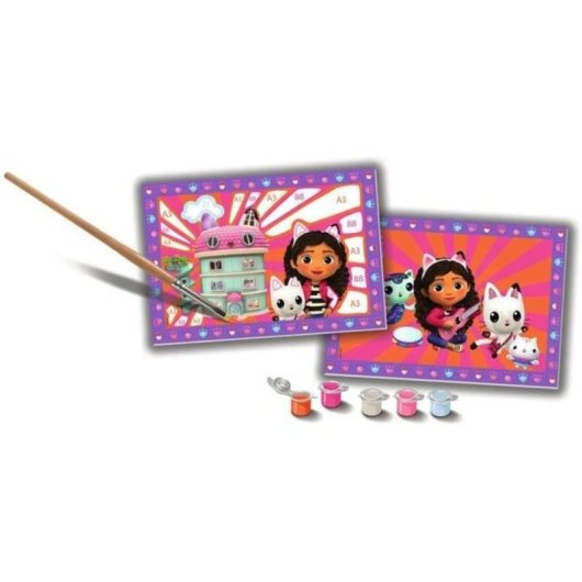 Kit de peinture par numéros Ravensburger Gabby's Dollhouse pour enfants