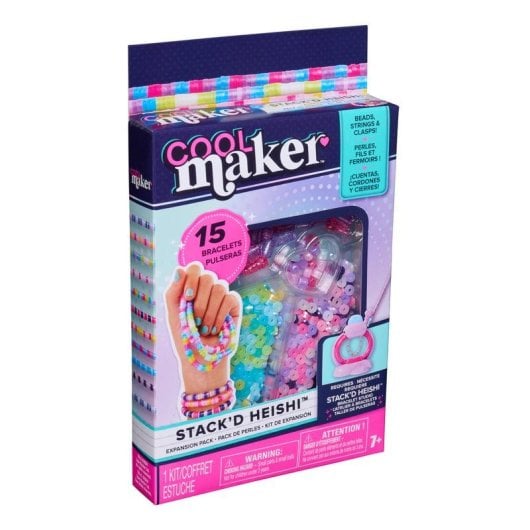 Kit de Expansión Stack’d Heishi Cool Maker con 1300 Cuentas y 40 Especiales para 15 Pulseras