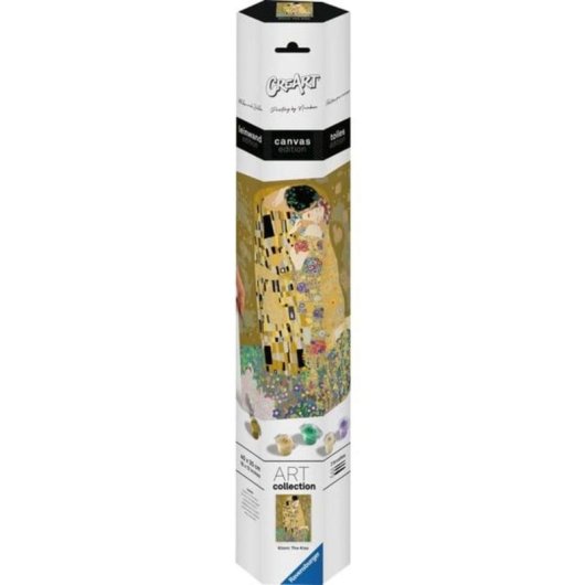 Kit de pintura por números Ravensburger CreArt Edición Lienzo El Beso de Klimt 40x30 cm