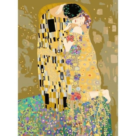 Kit de pintura por números Ravensburger CreArt Edición Lienzo El Beso de Klimt 40x30 cm