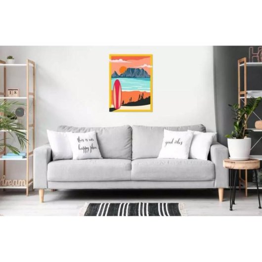 Ravensburger CreArt Malen nach Zahlen Set Sonnenuntergang am Strand 30x40 cm