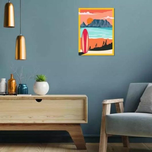 Ravensburger CreArt Malen nach Zahlen Set Sonnenuntergang am Strand 30x40 cm