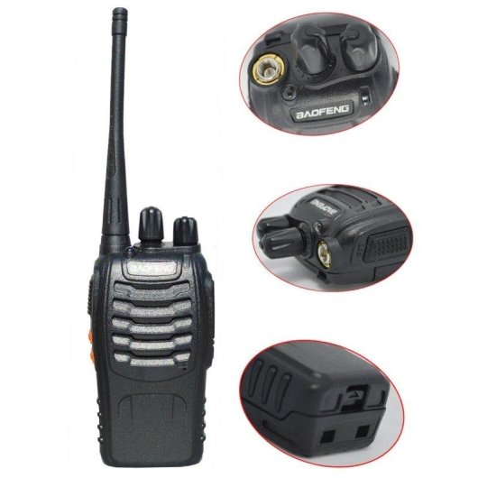 Walkie Talkies Klack Baofeng BF-888S UHF 400-470 MHz 3W 16 Canales Pack 2