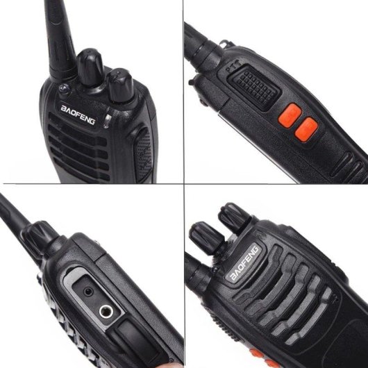 Walkie Talkies Klack Baofeng BF-888S UHF 400-470 MHz 3W 16 Canales Pack 2