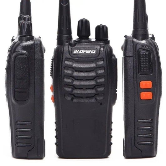 Walkie Talkies Klack Baofeng BF-888S UHF 400-470 MHz 3W 16 Canales Pack 2