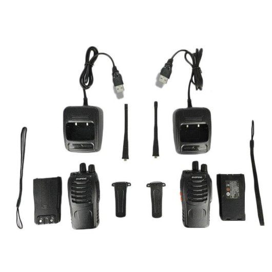 Walkie Talkies Klack Baofeng BF-888S UHF 400-470 MHz 3W 16 Canales Pack 2