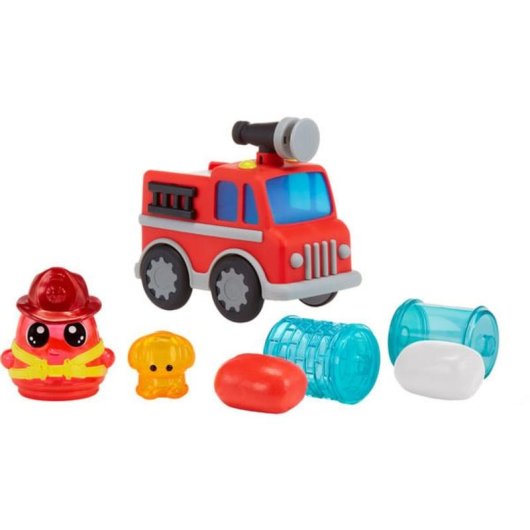 Kit de modelagem MGA Entertainment DohKins Camião de Bombeiros e Bombeiro