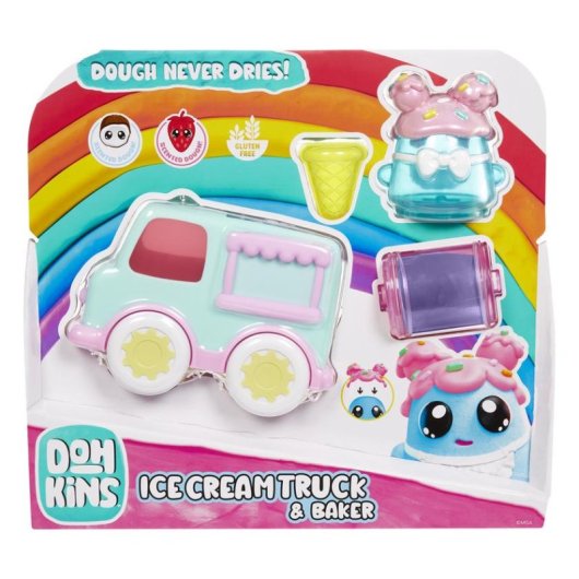 Set de Utensílios para Brincar com Plastilina MGA Entertainment DohKins Ice Cream Truck & Baker Multicolor