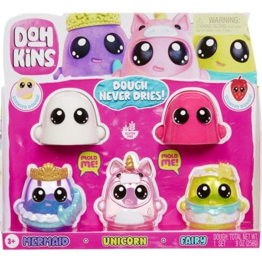 Pasta de modelar MGA Entertainment DohKins Fantasy Pack - Assortment 1 Multicolor 255 g