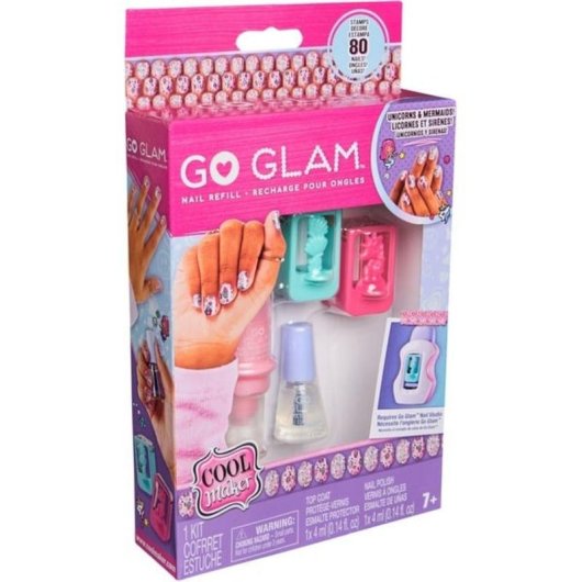 Set de Recarga de Manicure Cool Maker avec Motifs Licorne et Sirène