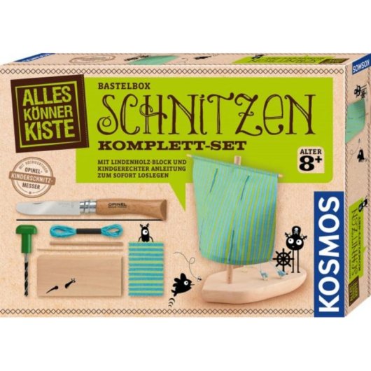 Kit d'expériences Schnitzen Komplett-Set KOSMOS multicolore à partir de 8 ans
