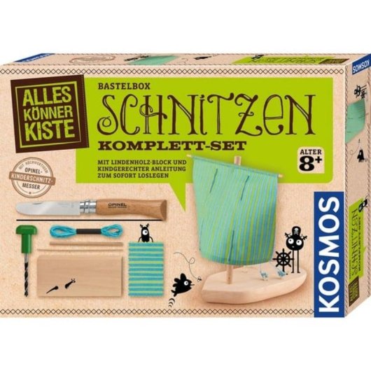 Kit d'expériences Schnitzen Komplett-Set KOSMOS multicolore à partir de 8 ans