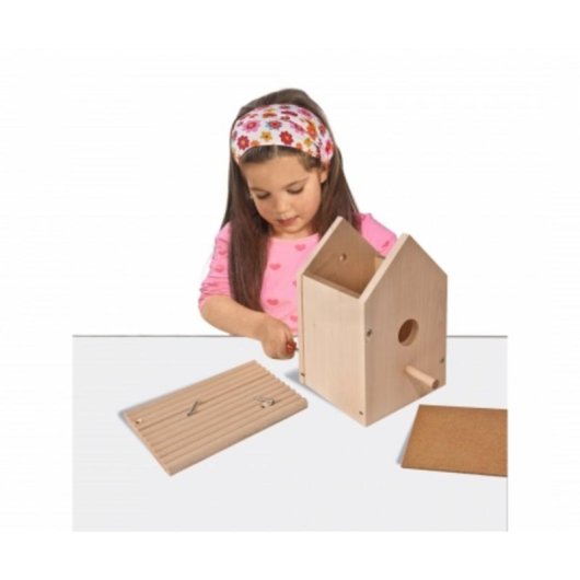 Pajarera de Madera Eichhorn 100004581 para Manualidades Infantiles