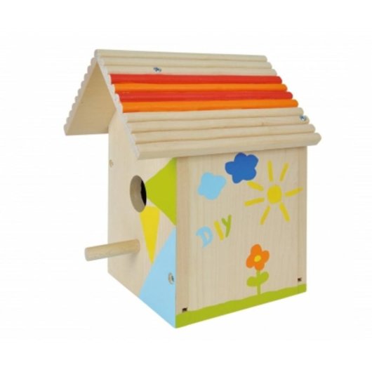 Pajarera de Madera Eichhorn 100004581 para Manualidades Infantiles