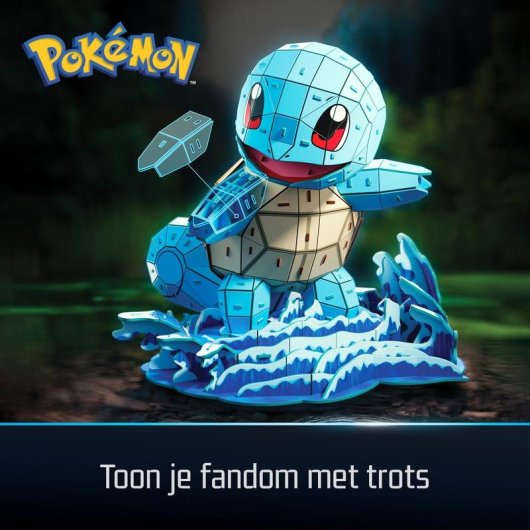 Puzzle 3D Spin Master 4D Build Squirtle 180 Pezzi 23,5 cm