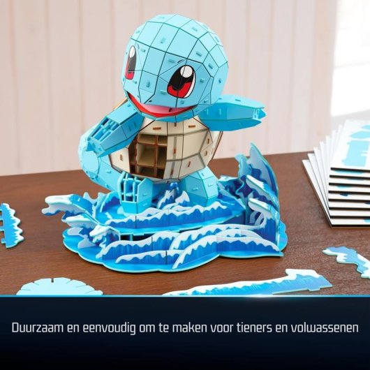 Puzzle 3D Spin Master 4D Build Squirtle 180 Pezzi 23,5 cm