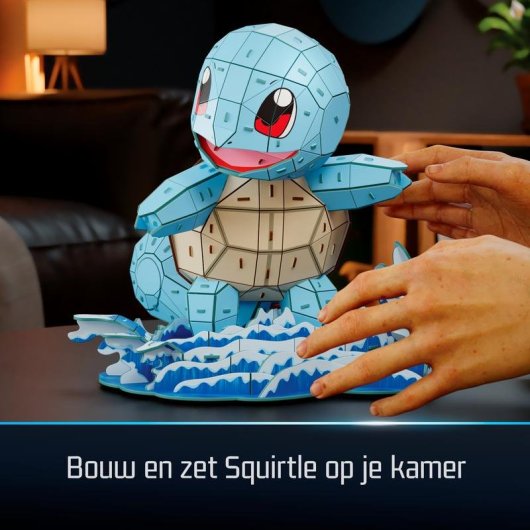 Puzzle 3D Spin Master 4D Build Squirtle 180 Pezzi 23,5 cm
