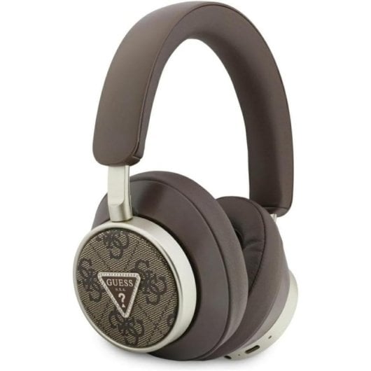 Auriculares Guess GUBHC15P4MRCTW inalámbricos Bluetooth 5.4 con cancelación de eco marrón