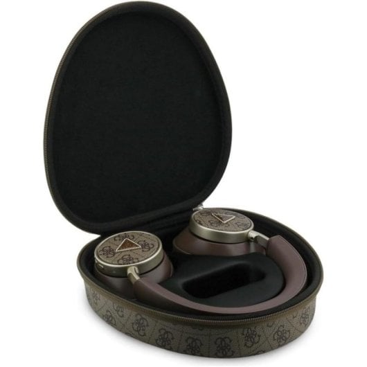 Auriculares Guess GUBHC15P4MRCTW inalámbricos Bluetooth 5.4 con cancelación de eco marrón