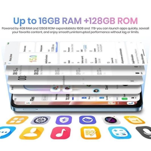 Fossibot S5 Pro 4G 8GB 256GB 6.88" Azul