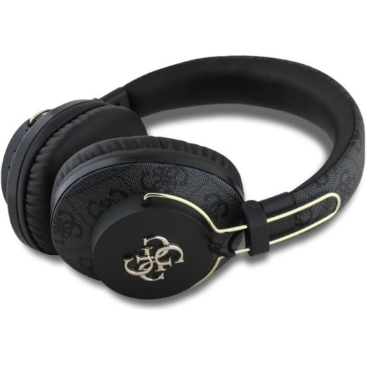 Cuffie Guess Metal 4G Logo Bluetooth wireless Bluetooth 5.3 ANC Nero Oro