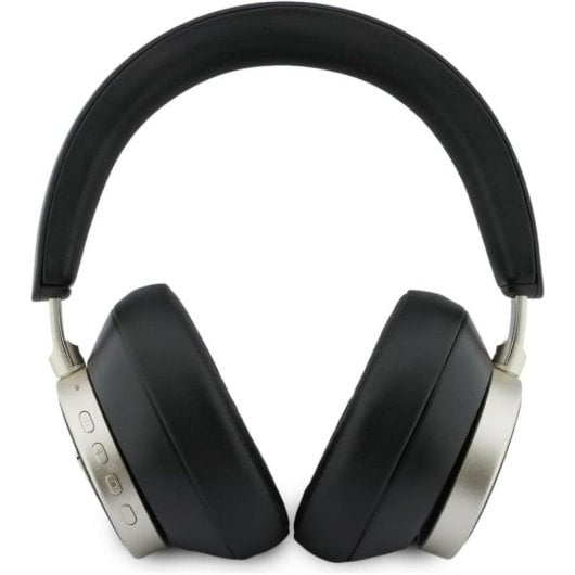 Casque Bluetooth Guess avec ANC, micro, commande vocale et logo, noir