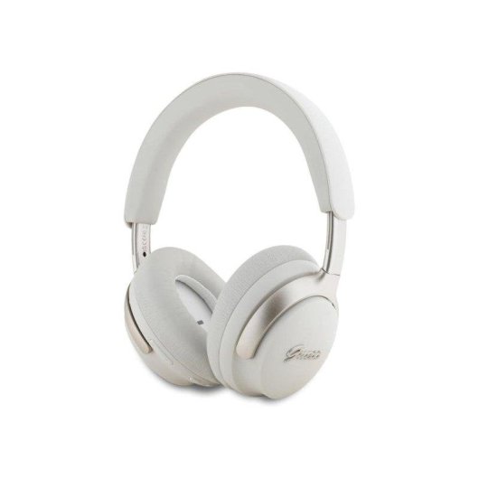Cuffie Bluetooth Guess Metal Script ANC ENC Wireless con Logo Metallico Beige