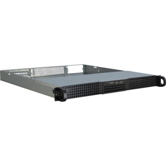 Servidor Inter-Tech IPC 1U-10248 Rack 19" Negro 2x USB 3.2 Gen1 12 bahías HDD