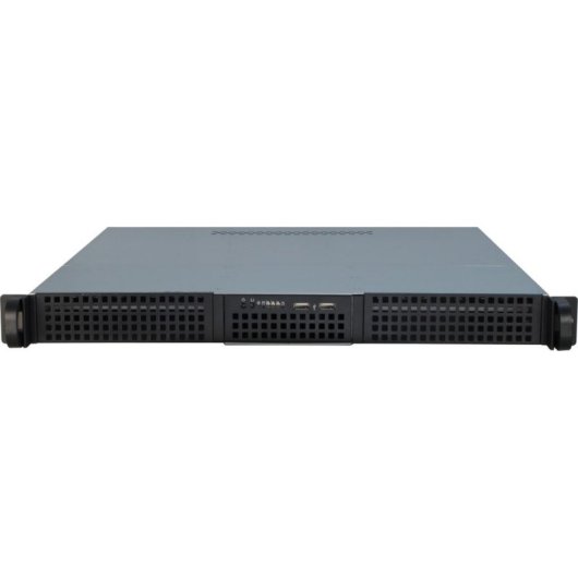 Servidor Inter-Tech IPC 1U-10248 Rack 19" Negro 2x USB 3.2 Gen1 12 bahías HDD