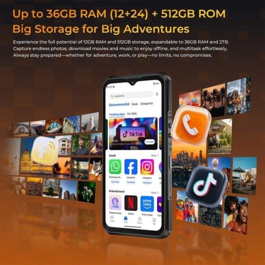Oukitel WP66 5G 12GB 512GB 6.58" Orange