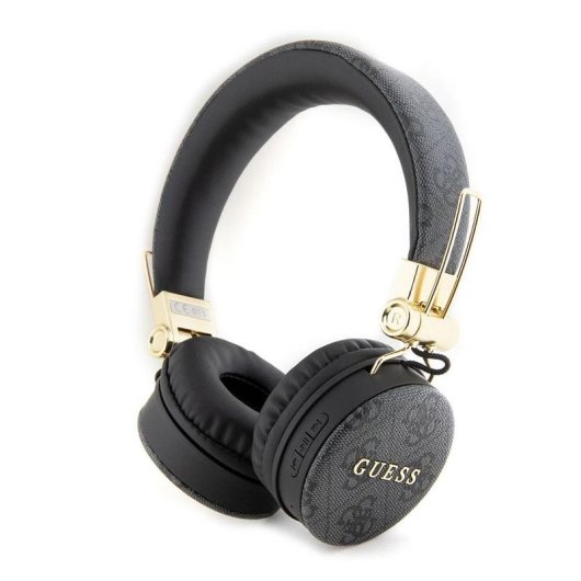 Casque Bluetooth Guess Classique avec Logo 4G, Sans Fil, Confortable, Noir