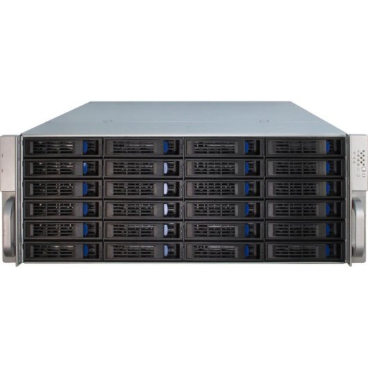 Servidor Inter-Tech 4U-4424 Rack Negro Plata ATX EATX Micro ATX Mini-ITX SSI EEB 4U