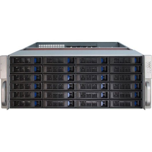 Servidor Inter-Tech 4U-4424 Rack Negro Plata ATX EATX Micro ATX Mini-ITX SSI EEB 4U