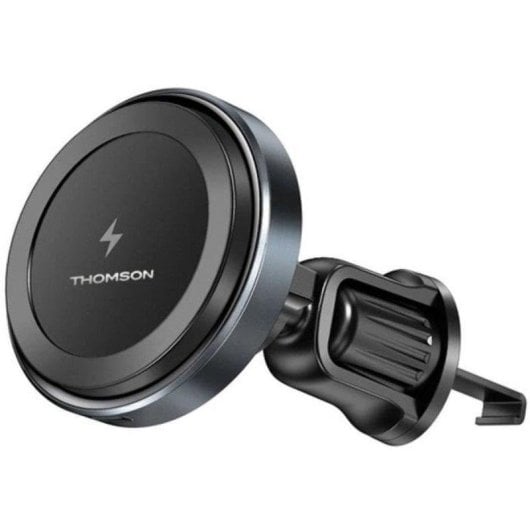 Cargador Inalámbrico Magnético Thomson Para Coche Qi 15W Con Soporte Para Rejilla