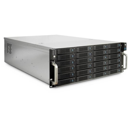 Serveur Inter-Tech 4U-4724 24 baies Hot-swap SAS SATA USB 2.0 4U rack gris