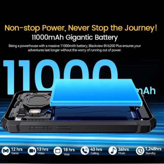 Blackview BV6200 Plus 4G 8GB 128GB 6,56" Naranja Dual SIM