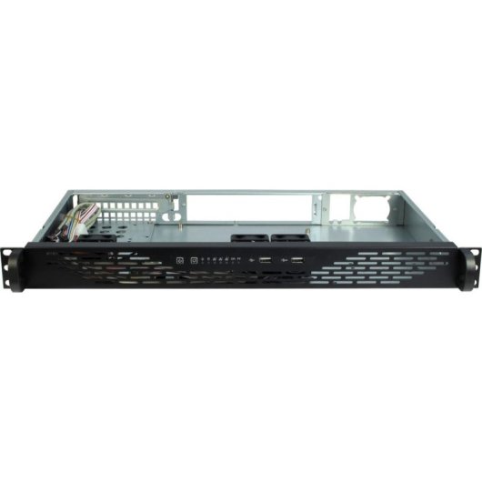 Servidor Inter-Tech 1U K-125L Mini ITX Rack 2,8 kg 3 bahías USB 3.2 Gen 1