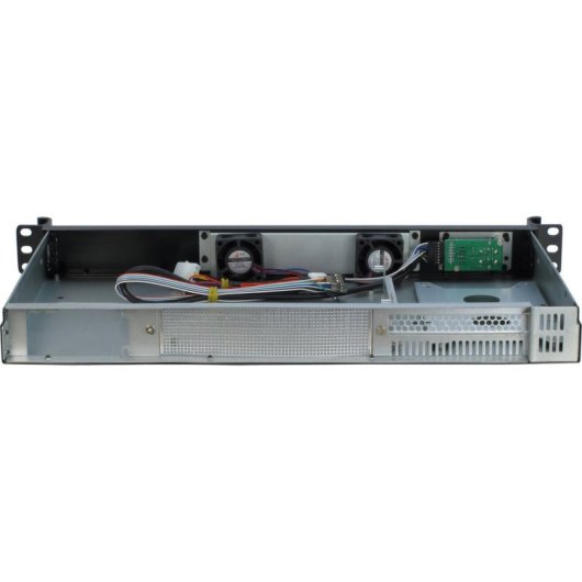 Servidor Inter-Tech IPC-K-126L Rack Mini-ITX Negro Acero 1U USB 2.0