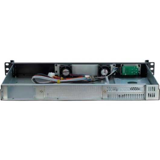 Servidor Inter-Tech IPC-K-126L Rack Mini-ITX Negro Acero 1U USB 2.0