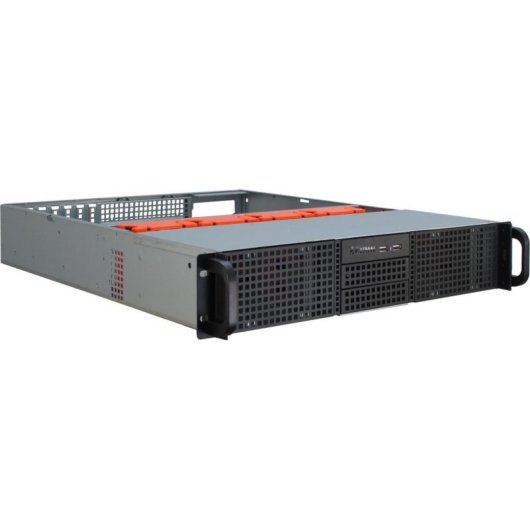 Serveur Inter-Tech IPC 2U-20255 Rack 2U Noir Acier 8 HDD 3,5" 3 SSD 2,5" USB 3.2