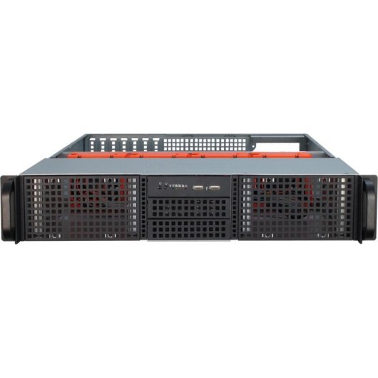 Serveur Inter-Tech IPC 2U-20255 Rack 2U Noir Acier 8 HDD 3,5" 3 SSD 2,5" USB 3.2