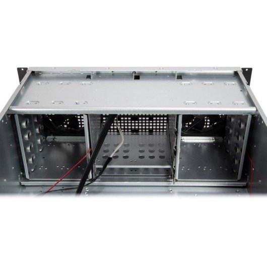 Serveur Inter-Tech 4U 40248 Rack Noir Gris ATX Micro ATX Mini-ITX SSI CEB