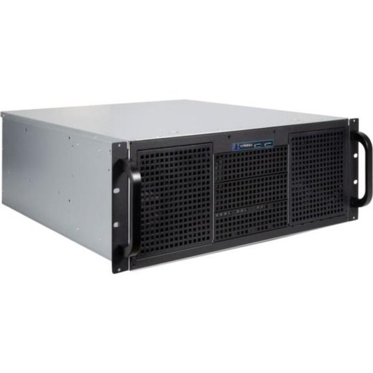 Serveur Inter-Tech 4U 40248 Rack Noir Gris ATX Micro ATX Mini-ITX SSI CEB